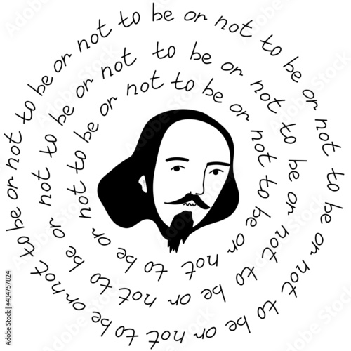 Fotografie William Shakespeare to be or not to be