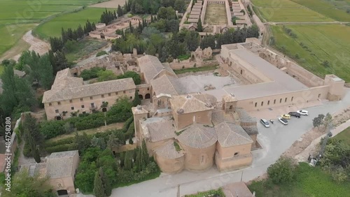 Real Monasterio de Santa Maria de Seixena en Villanueva de Seixena provincia de Huesca photo