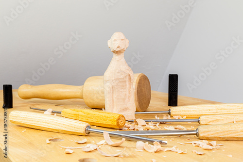 wooden sculpting