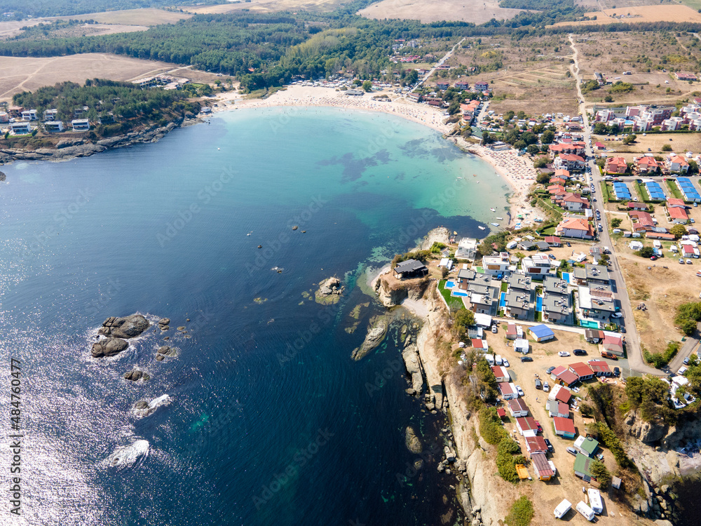 Aerial view of Arapya beach near town of Tsarevo, Bulgaria