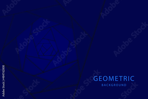 Blue geometric background. Vector illustration.