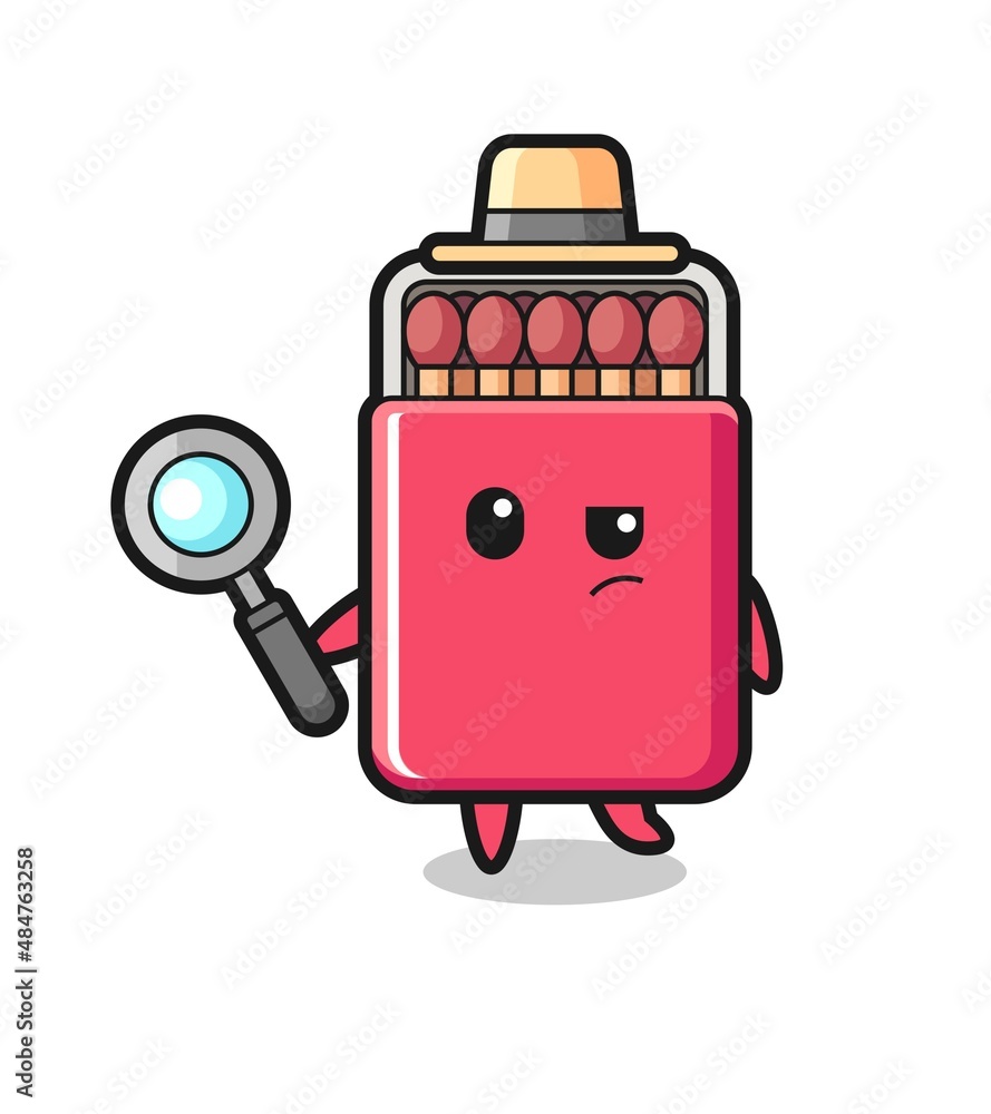 matches box detective character is analyzing a case matches box detective character is analyzing a case