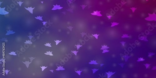 Light Blue, Red vector background with small and big stars. Colorful illustration in abstract style with gradient stars. Pattern for websites, landing pages.
