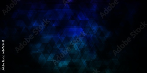 Dark Multicolor vector pattern with lines, triangles.