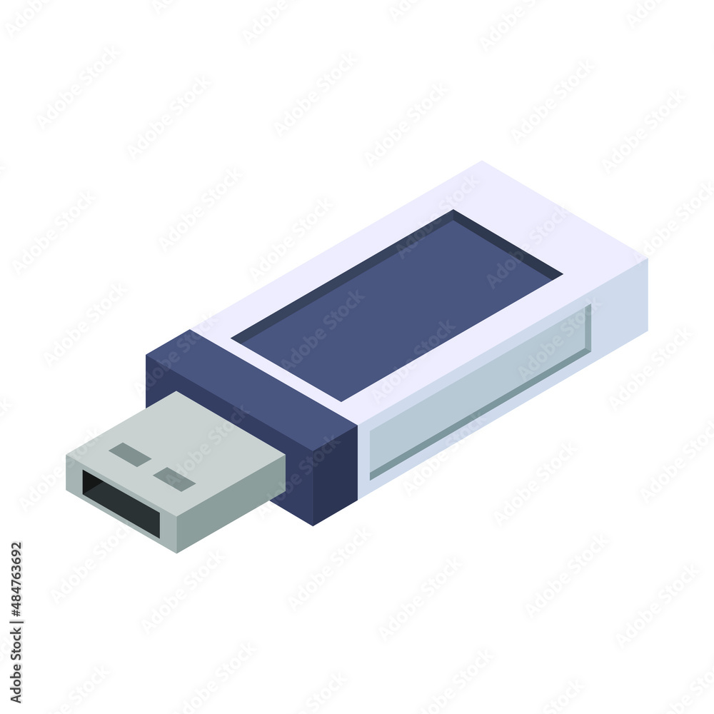 Isometric usb drive