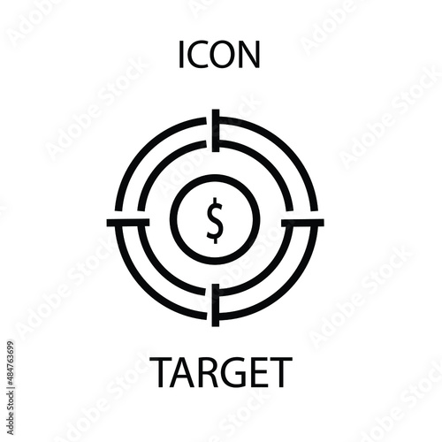target marketing symbol icon for business, web and presentation use