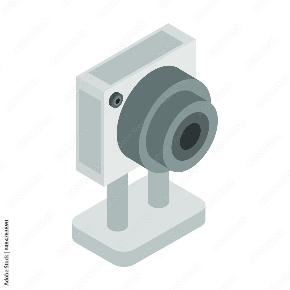 Isometric webcam Stock Vector | Adobe Stock