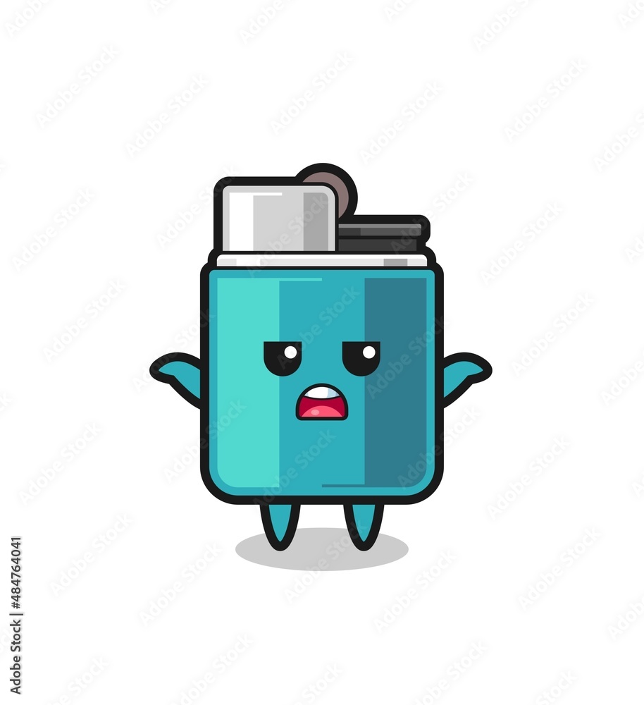 lighter mascot character saying I do not know lighter mascot character saying I do not know
