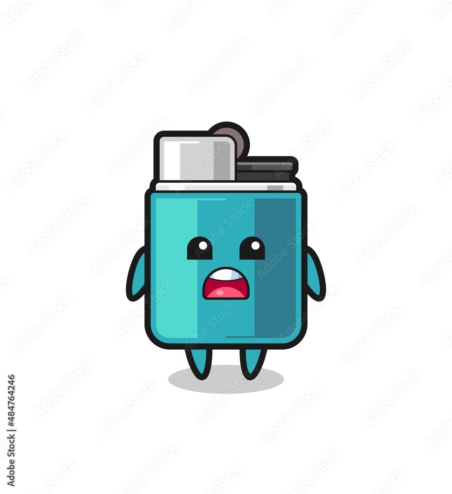 lighter illustration with apologizing expression, saying I am sorry lighter illustration with apologizing expression, saying I am sorry