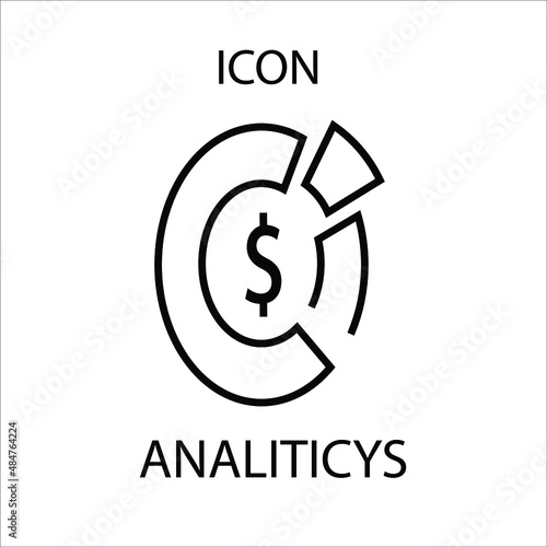 financial analysis symbol icon for business, web and presentation use