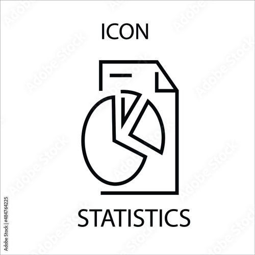 statistics symbol icon for web and presentation purposes