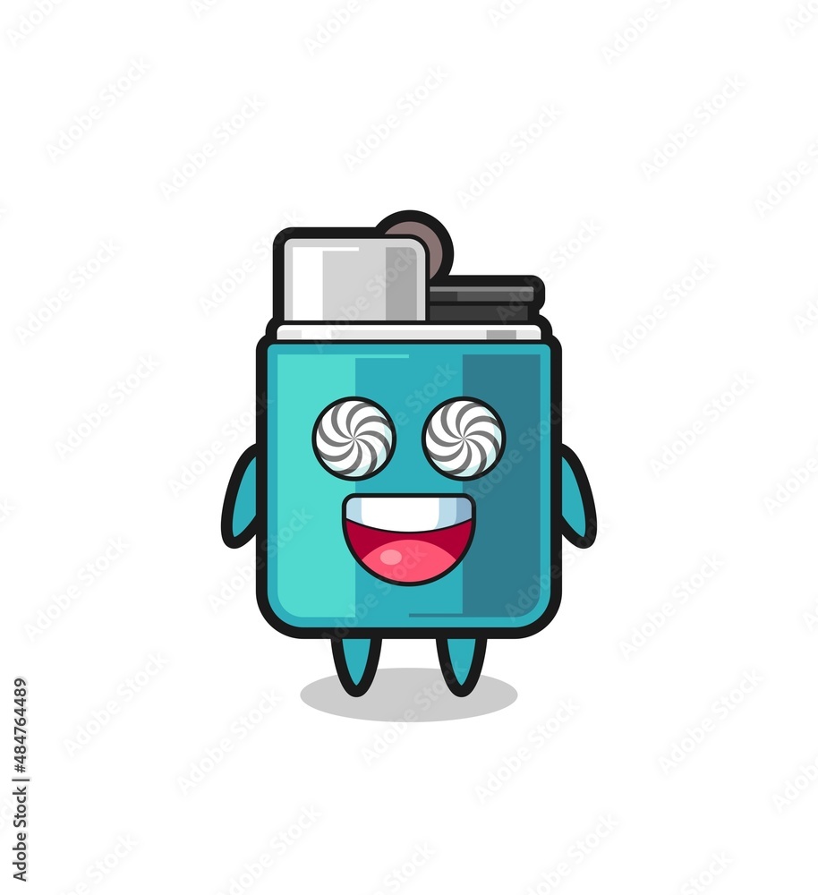 cute lighter character with hypnotized eyes cute lighter character with hypnotized eyes