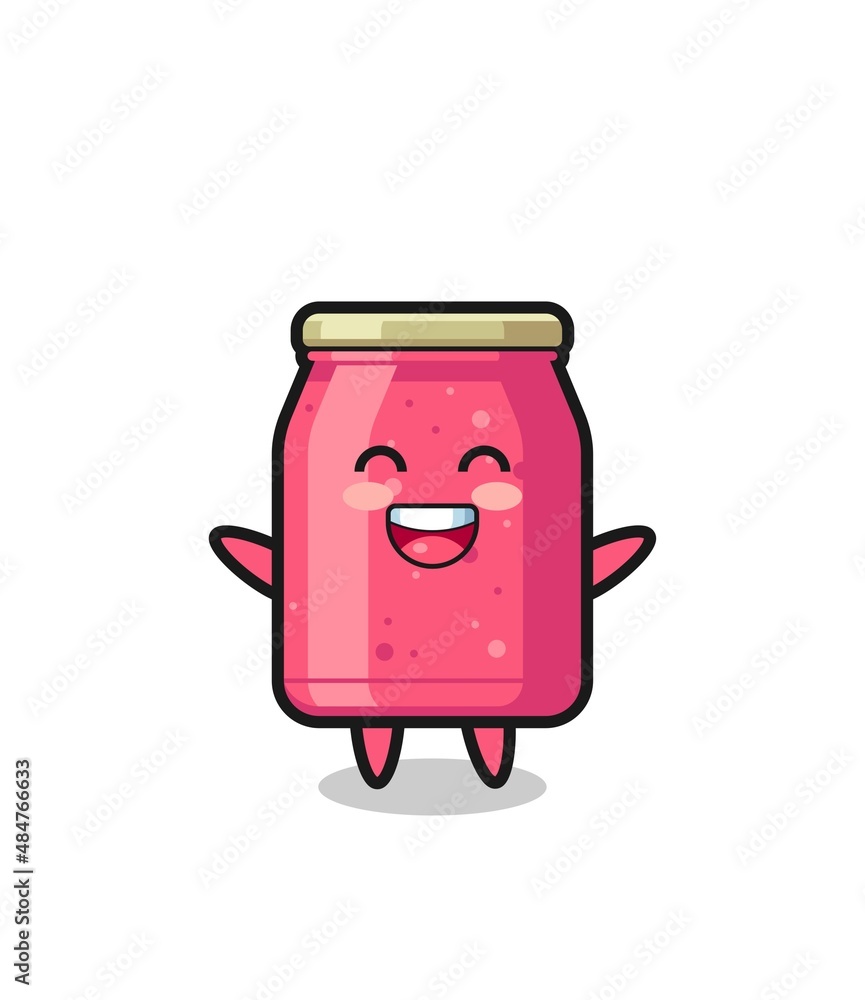 happy baby strawberry jam cartoon character happy baby strawberry jam cartoon character