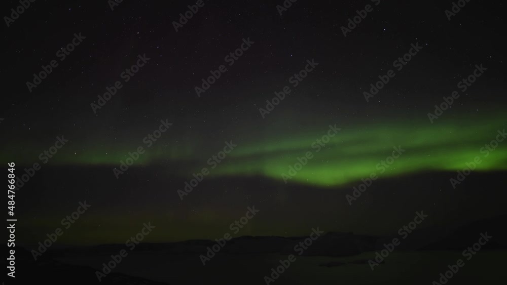 auora borealis in timelapse mode auora borealis in timelapse mode