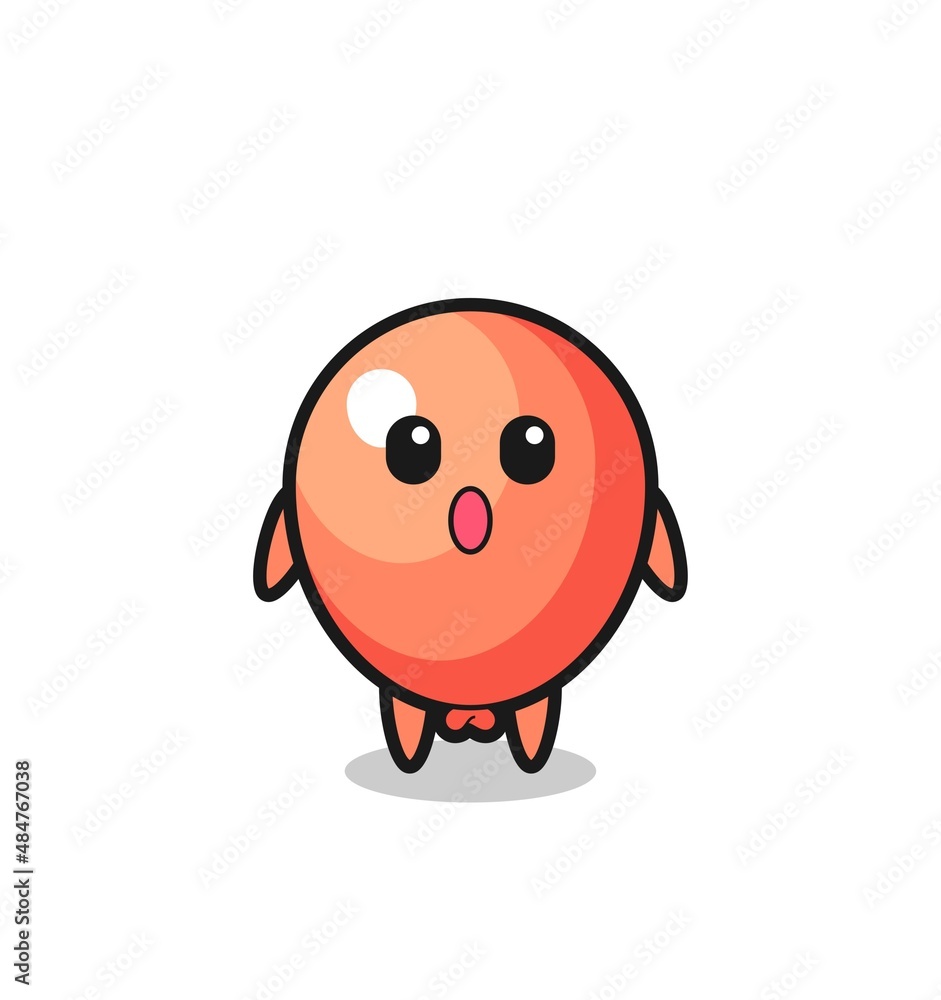 the amazed expression of the balloon cartoon the amazed expression of the balloon cartoon