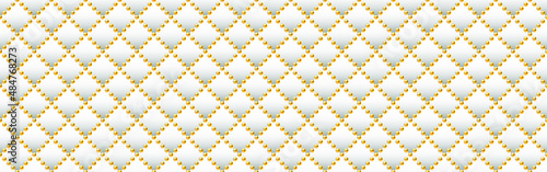 White and gold luxury background. Vector illustration.