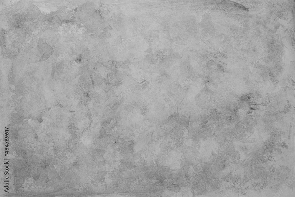 Fototapeta premium Black and White Watercolor Paper Grunge Texture