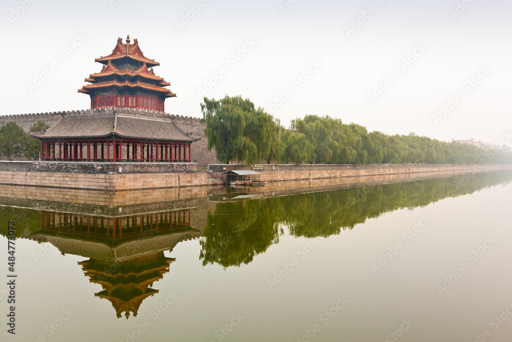 Northwest Wall of Forbidden City, Beijing China Northwest Wall of Forbidden City, Beijing China