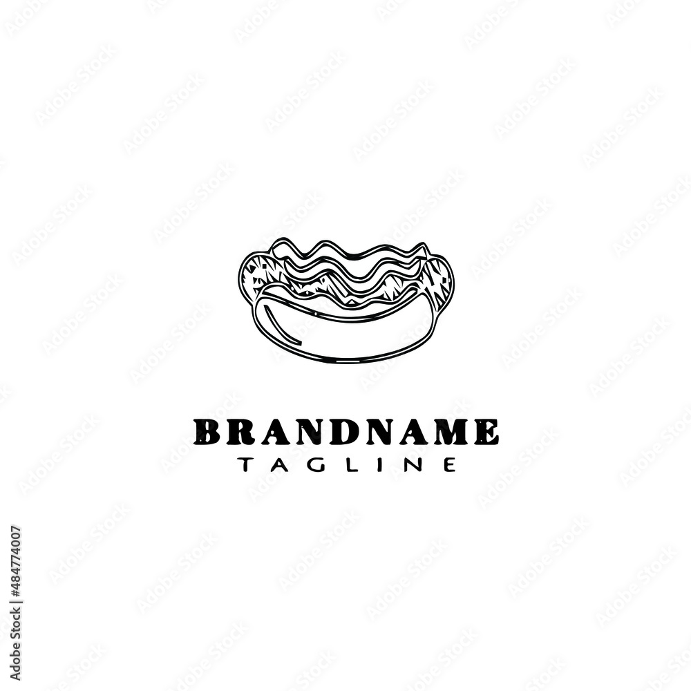 cute hotdog logo cartoon design icon vector illustration cute hotdog logo cartoon design icon vector illustration