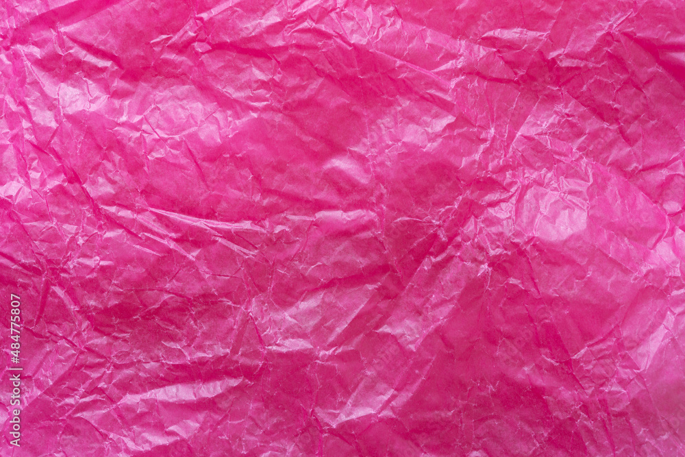 Fototapeta premium crumpled pink paper