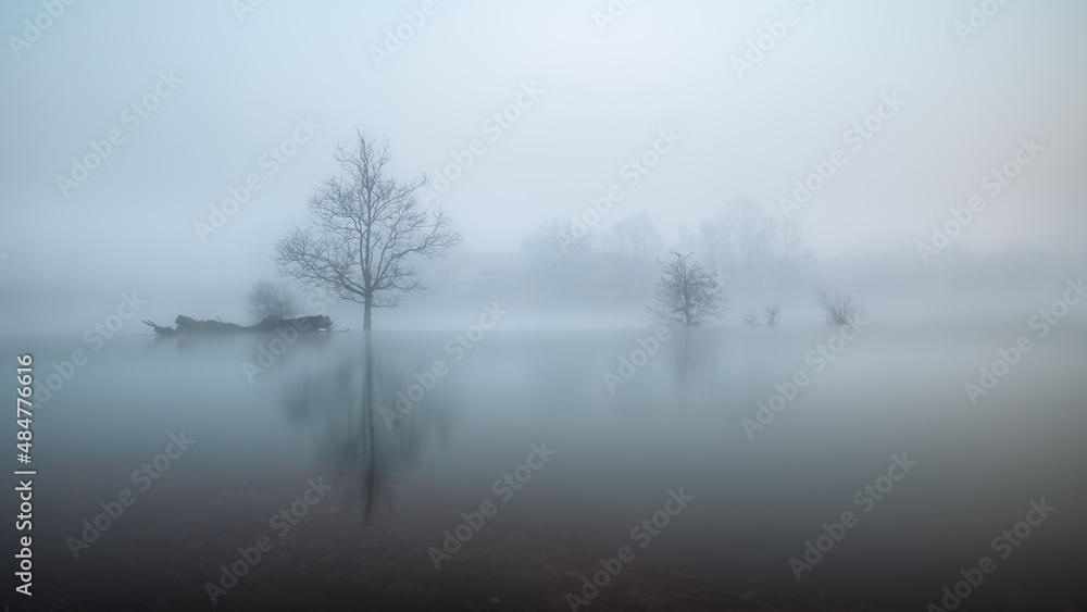 misty morning by the river misty morning by the river