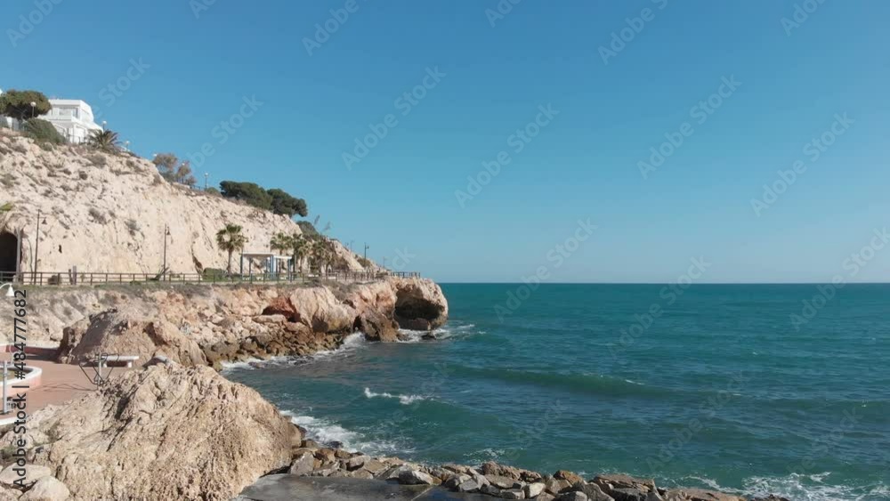 Long panoramic at La Cala beach in Rincon de la Victoria, Malaga, Spain. Long panoramic at La Cala beach in Rincon de la Victoria, Malaga, Spain.