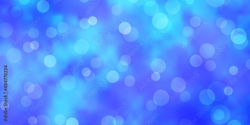 Light BLUE vector template with circles. Abstract decorative design in gradient style with bubbles. Pattern for wallpapers, curtains. Light BLUE vector template with circles. Abstract decorative design in gradient style with bubbles. Pattern for wallpapers, curtains.