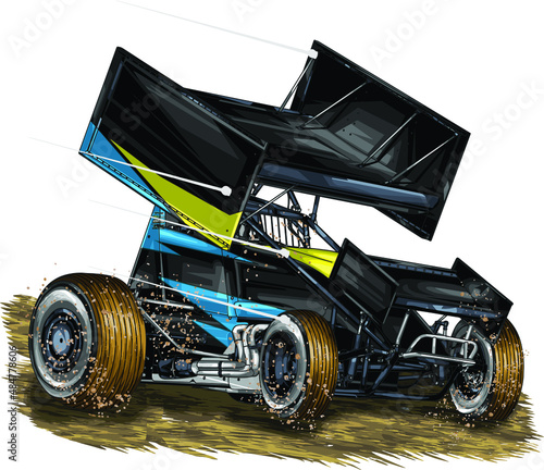 dirt race isolated on white background for poster, t-shirt print, business element, social media content, blog, sticker, vlog, and card. vector illustration.