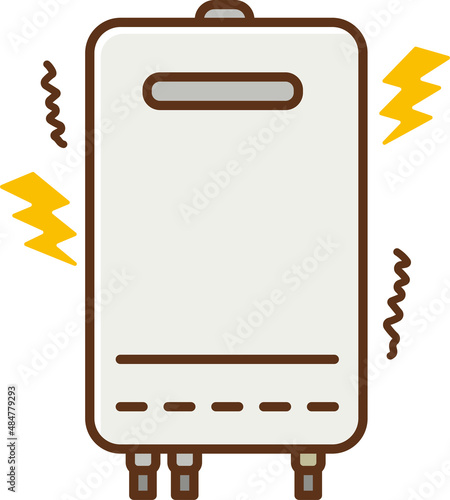 Illustration of a noisy water heater