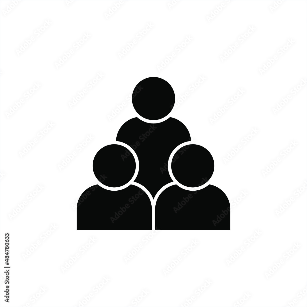 Illustration of crowd of people icon. Social icon. Flat style design. User group network. Corporate team group. Community member icon. Illustration of crowd of people icon. Social icon. Flat style design. User group network. Corporate team group. Community member icon.