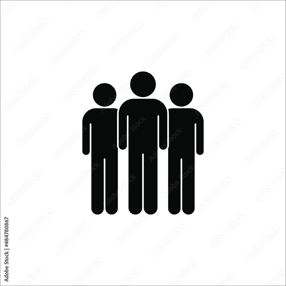 Illustration of crowd of people icon. Social icon. Flat style design. User group network. Corporate team group. Community member icon. Illustration of crowd of people icon. Social icon. Flat style design. User group network. Corporate team group. Community member icon.