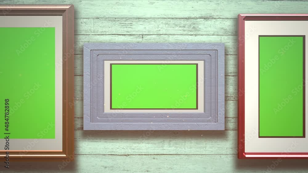 Art gallery with picture mock-up screen frame, art and decor style background Art gallery with picture mock-up screen frame, art and decor style background