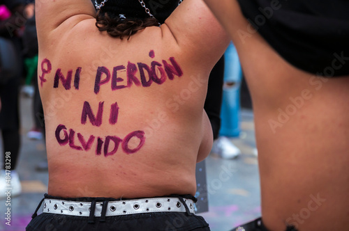 Fényképezés Feminist march in Bogotá Colombia on March 8, 2021