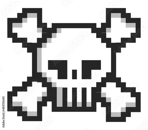 pixel skull icon