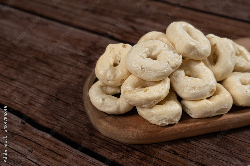 Handmade bread Rosquitas based on yucca Handmade bread Rosquitas based on yucca