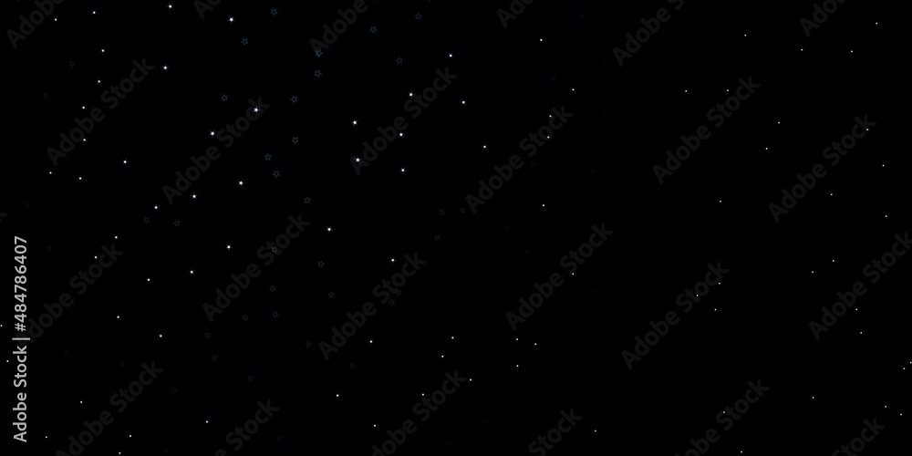 Dark BLUE vector texture with beautiful stars. Dark BLUE vector texture with beautiful stars.