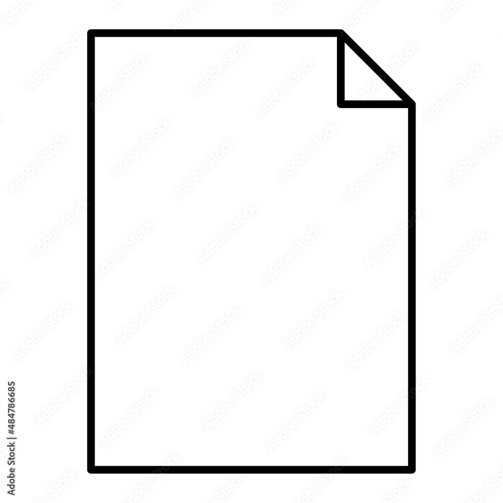 Paper icon. File sign. Computer button. Office art. Document symbol. Simple design. Vector illustration. Stock image. Paper icon. File sign. Computer button. Office art. Document symbol. Simple design. Vector illustration. Stock image.