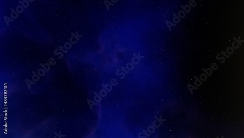 science fiction illustrarion, colorful space background with stars