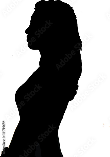 silhouette of a girl