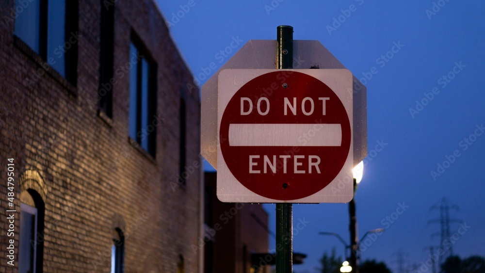 Obraz premium do not enter