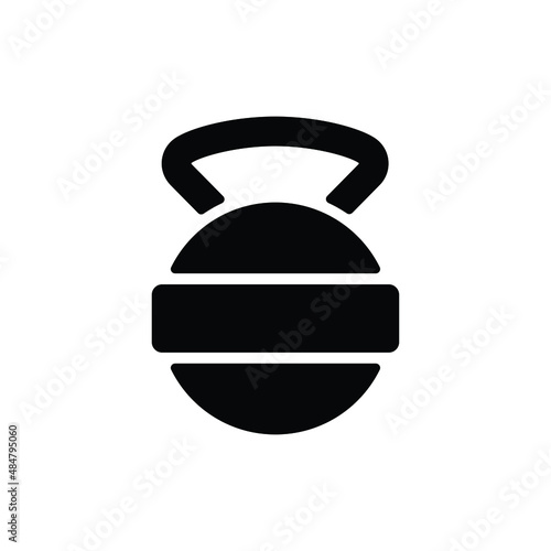 Pendulum dumbbell icon vector isolated on white, sign and symbol illustration.
