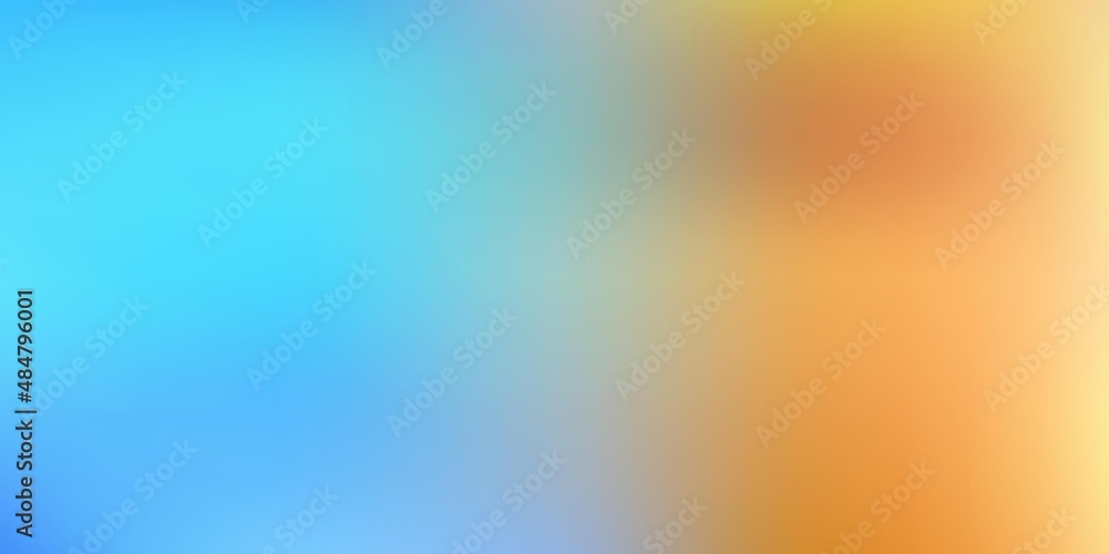 Light blue, yellow vector gradient blur pattern.
