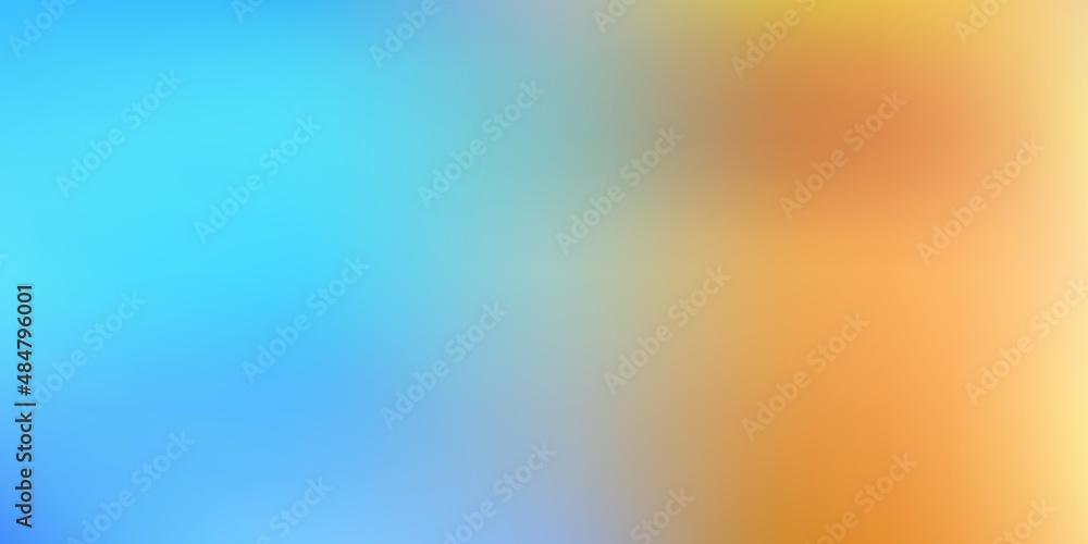 Fototapeta premium Light blue, yellow vector gradient blur pattern.
