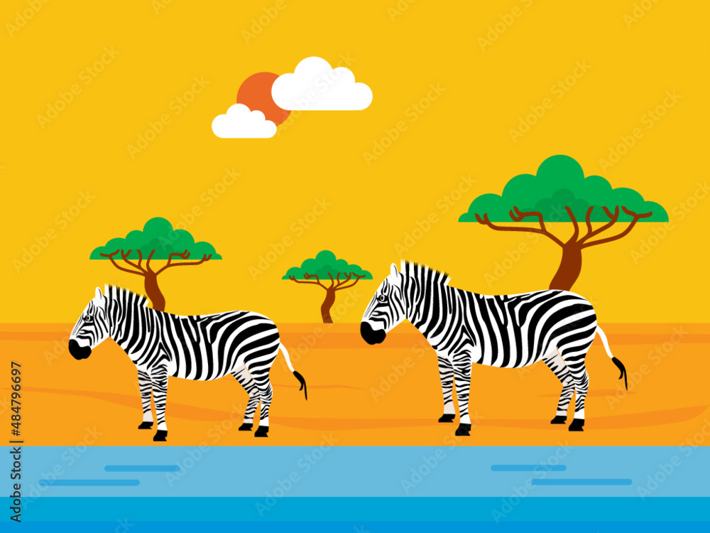 Fototapeta premium African vector illustration