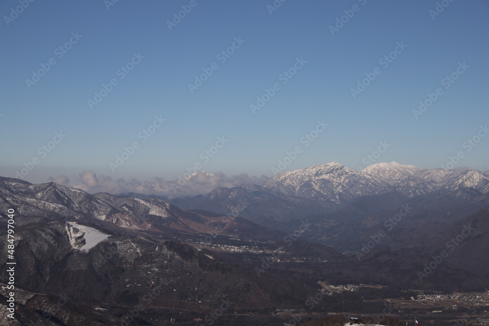 Obraz premium mountains in the fog