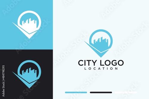 city location logo design template