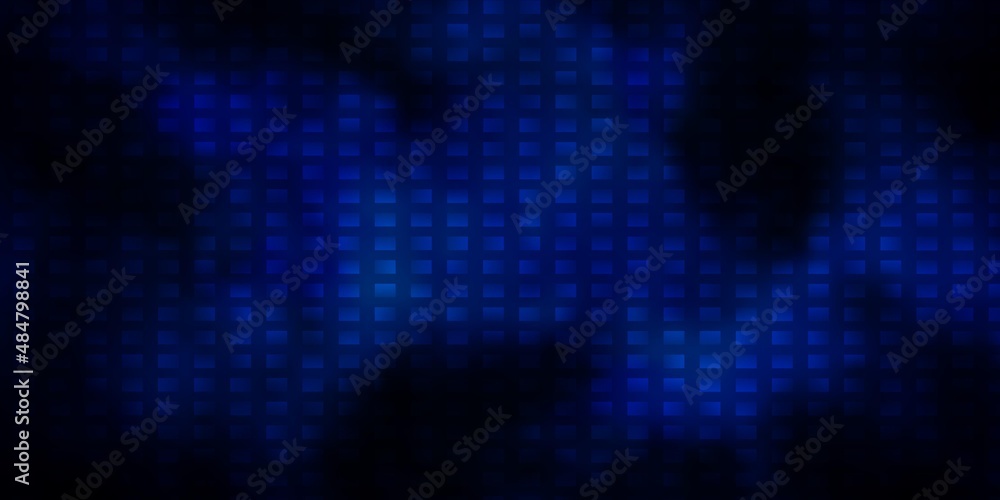 Dark BLUE vector pattern in square style. Dark BLUE vector pattern in square style.