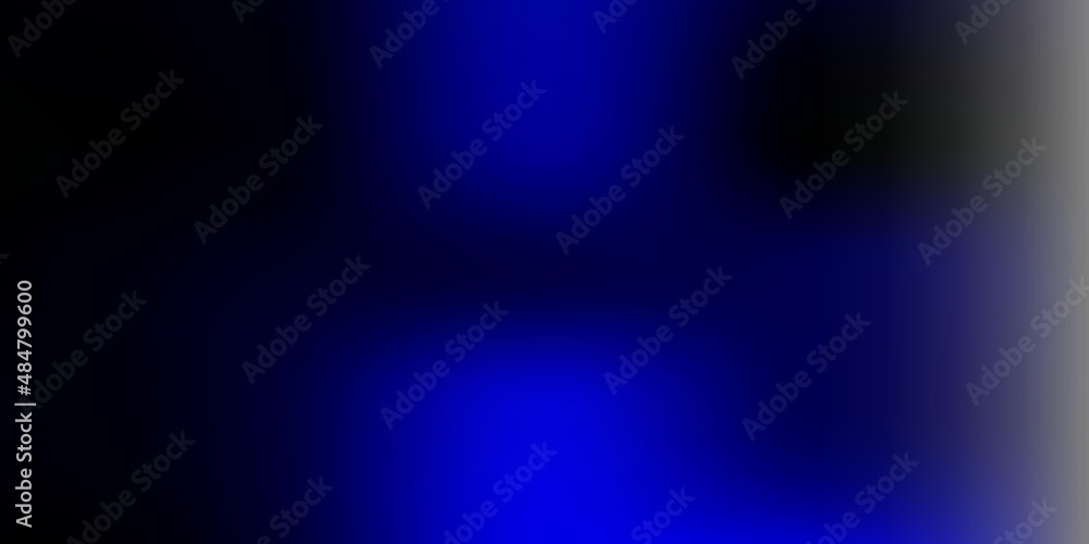 Dark blue vector blurred template.
