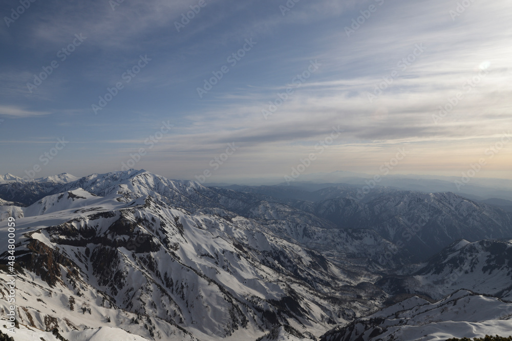 Naklejka premium snow covered mountains