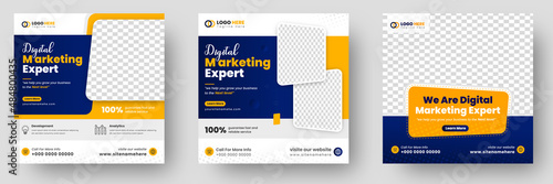digital marketing post banner, digital marketing social media post banner. business marketing post banner. digital marketing banner. 